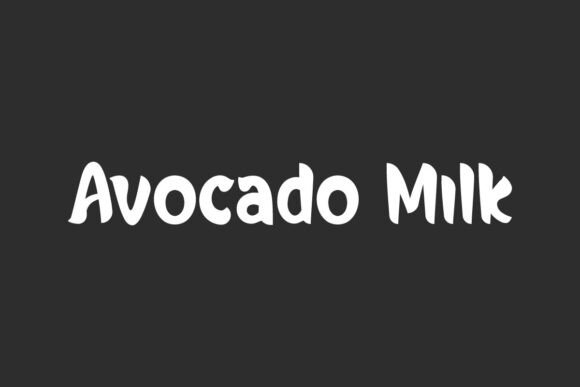 Avocado Milk: A Font That Brings Modern Charm to Your Craft Projects