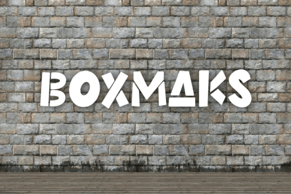 Boxmaks: A Fashion Font for Creative Branding