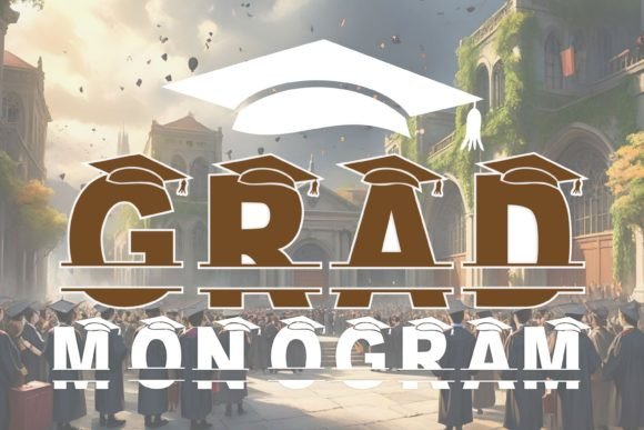 Grad Monogram: A Font That Speaks to the Heart of Handmade Design