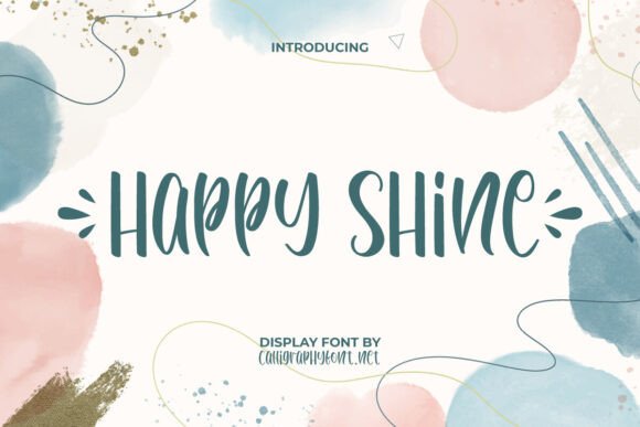 Happy Shine: A Display Font with Radiant Character