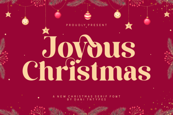 Joyous Christmas: A Serif Font for Festive Branding