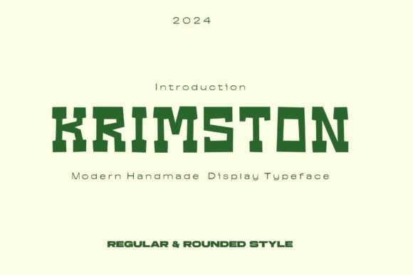 Krimston: A Bold Typeface for Modern Web Design