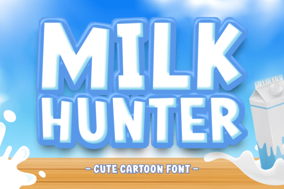 Milk Hunter: A Playful Display Font for Editorial Design