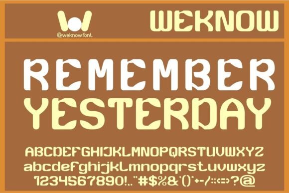 Remember Yesterday Font Review: A Versatile Display Typeface for Campaigns