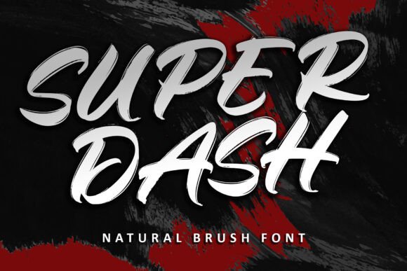 Super Dash: A Bold Font for Digital Design